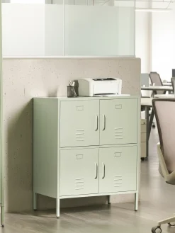 Discount Szafka biurowa HOLBECK Metal Miętowy Szafki Biurowe|Wszystko Do Przechowywania