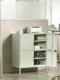 Discount Szafka biurowa HOLBECK Metal Miętowy Szafki Biurowe|Wszystko Do Przechowywania