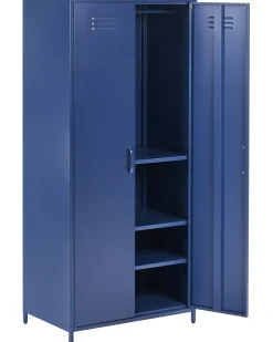 Clearance Szafka biurowa VARNA Metal Granatowy Szafy|Wszystko Do Przechowywania