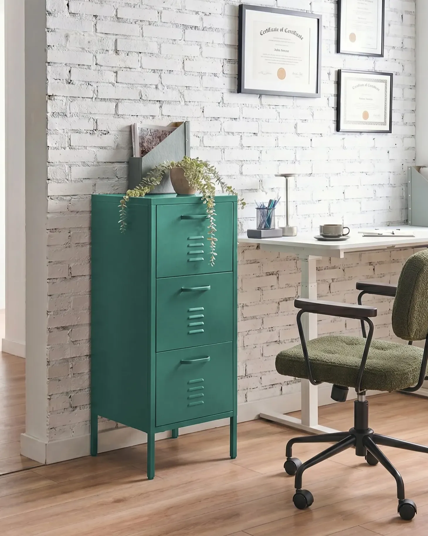 Clearance Szafka biurowa WOSTOK Metal Ciemno Szafki Biurowe|Wszystko Do Przechowywania