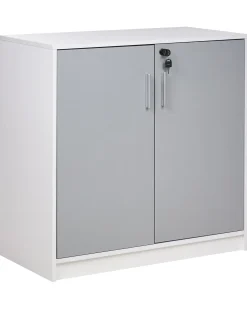 Outlet Szafka biurowa ZEHNA Jasnoszary Szafki Biurowe|Wszystko Do Przechowywania