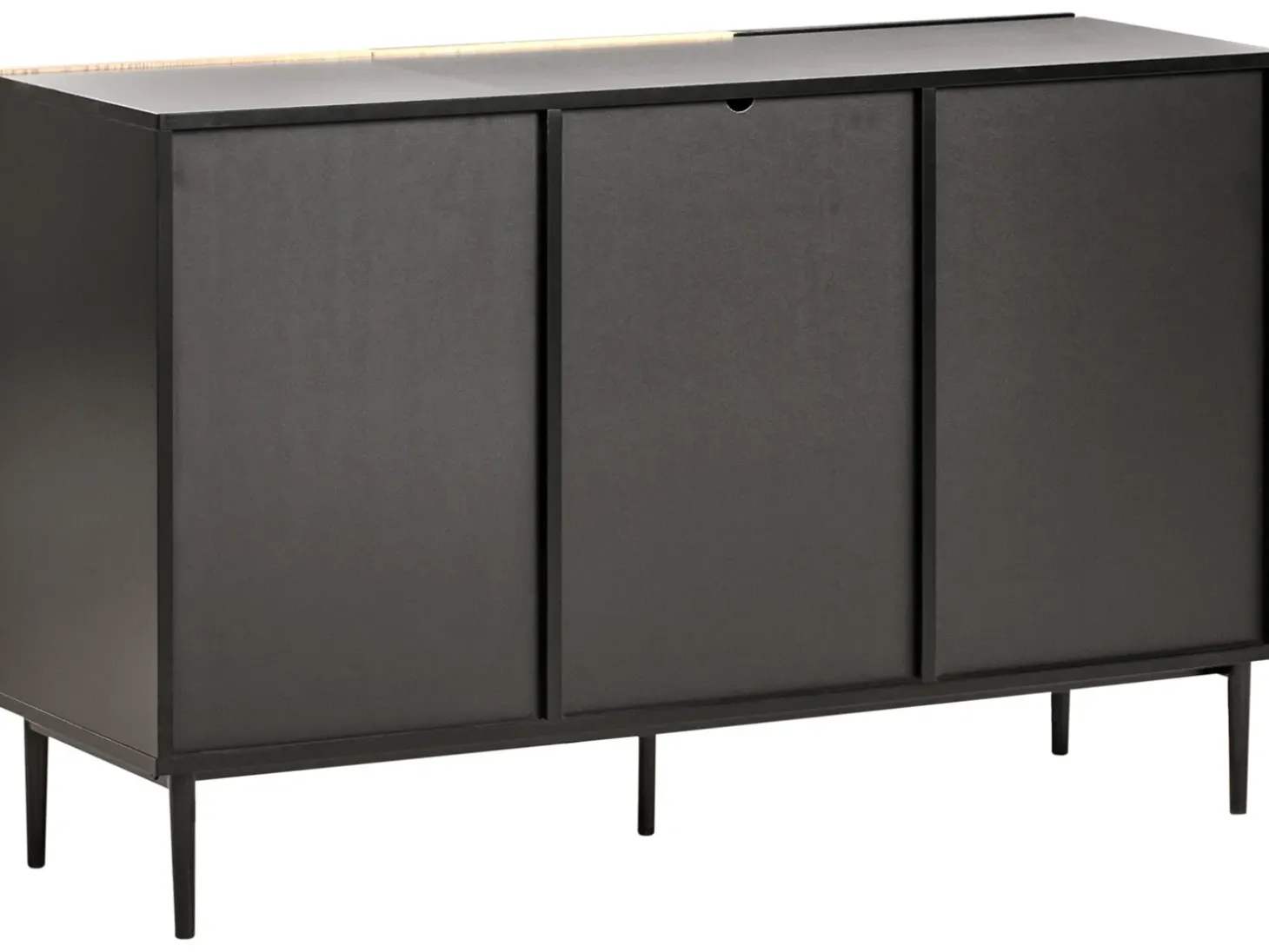 Clearance BLYTHE Jesion naturalny Czarny Szafki I Komody|Szafki I Komody