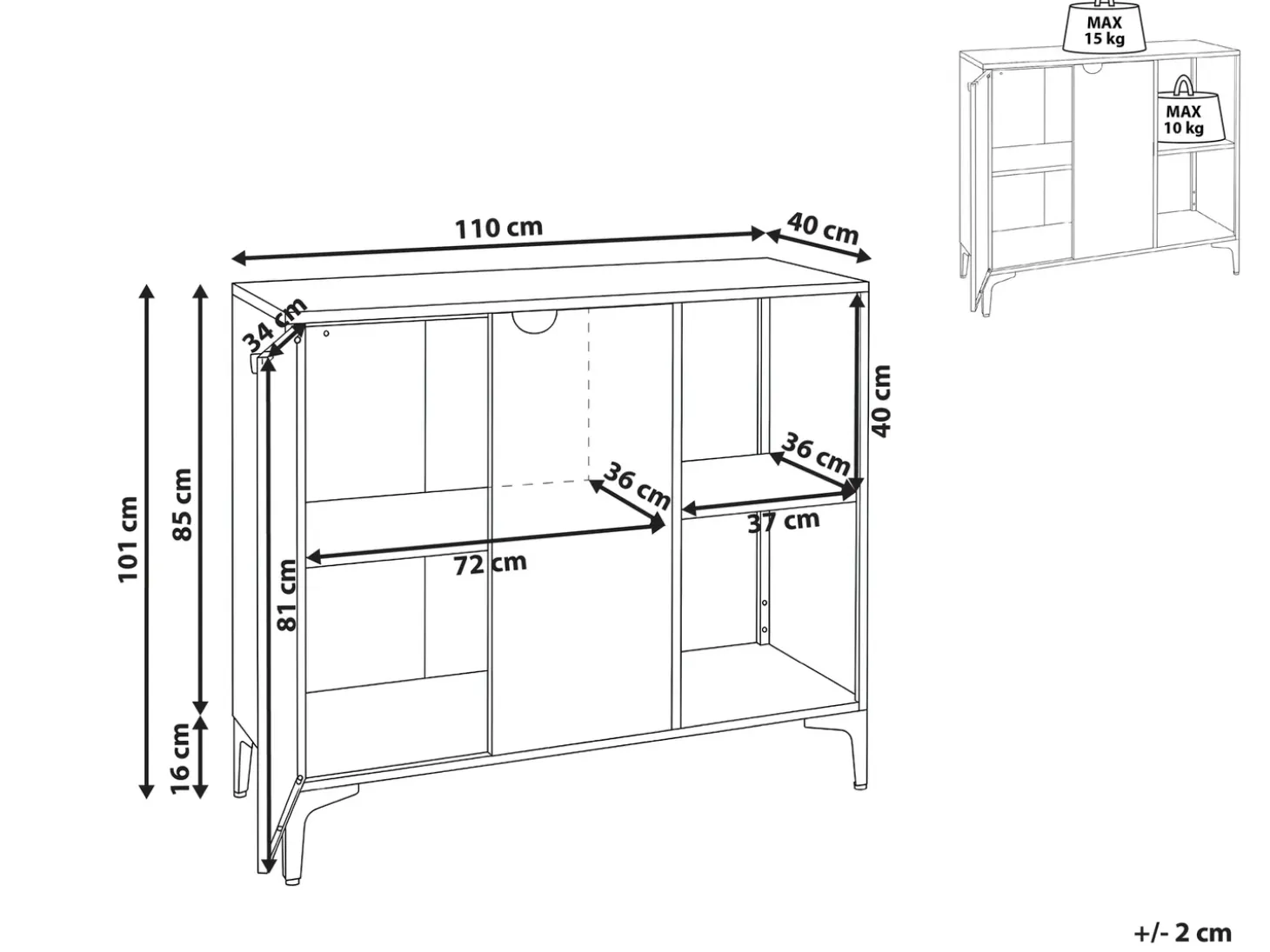 Sale ARDURA Metal Złoty brąz Szafki I Komody|Szafki I Komody