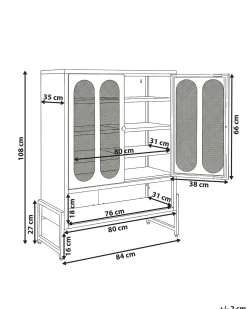 Clearance SOLETTA Metal Jasno Szafki I Komody|Szafki I Komody