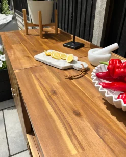 Szafka kuchenna ogrodowa VENOSA Brązowy Drewno akacjowe