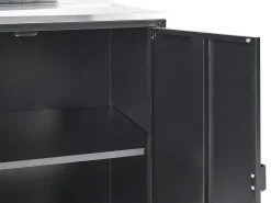Szafka kuchenna ogrodowa ze zlewem VILAMA Czarny Metal