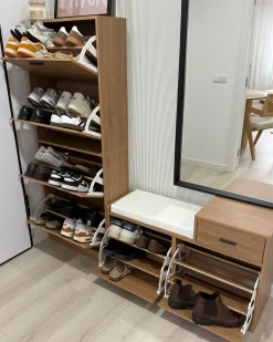 Online Szafka na buty BOWRAL Jasnobrązowy Szafki Na Buty|Wszystko Do Przechowywania
