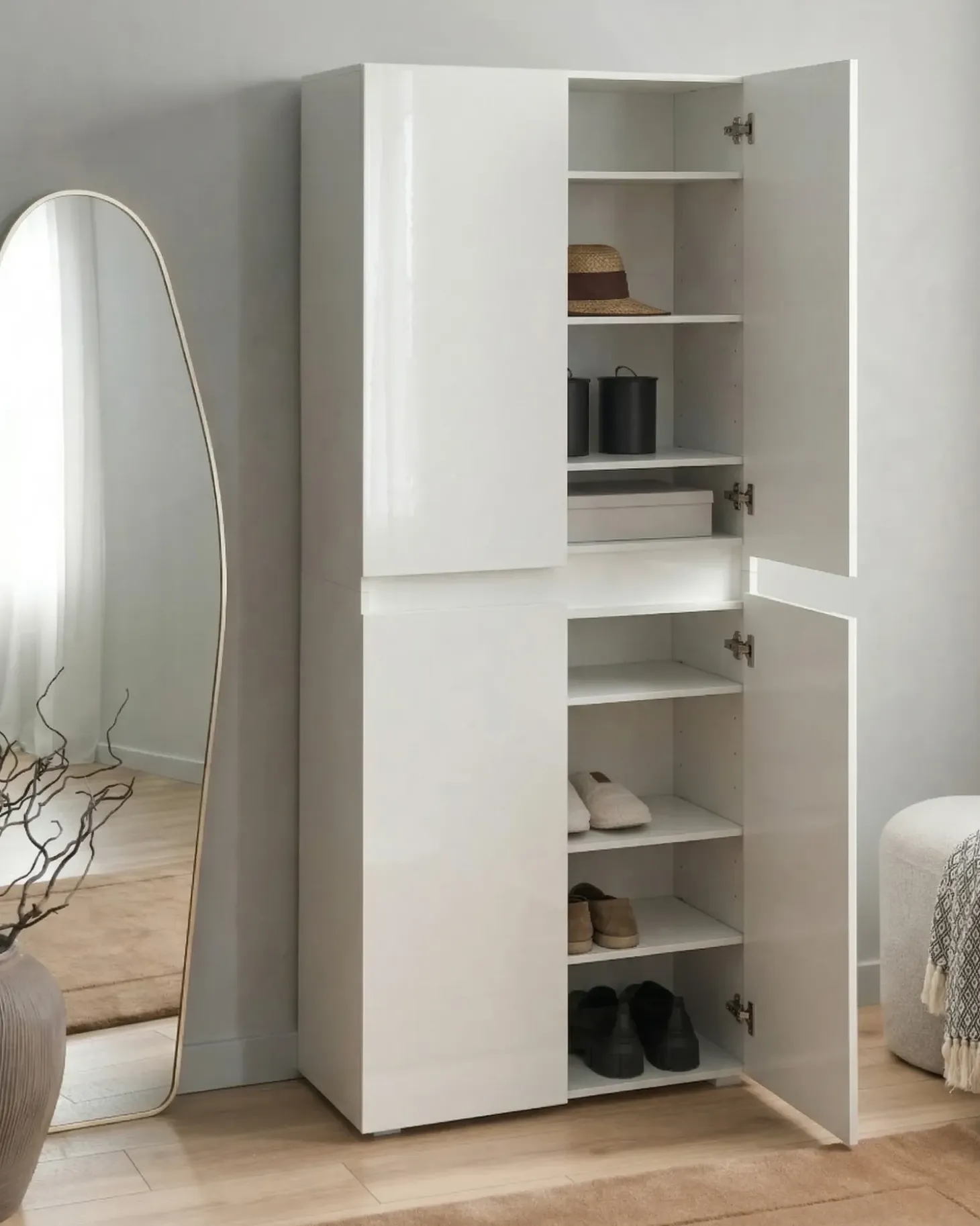 Discount Szafka na buty LETHBRIDGE Szafki Na Buty|Wszystko Do Przechowywania