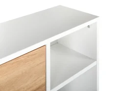 Clearance Szafka na buty MACKAY Jasny brąz/ biały Szafki Na Buty|Wszystko Do Przechowywania