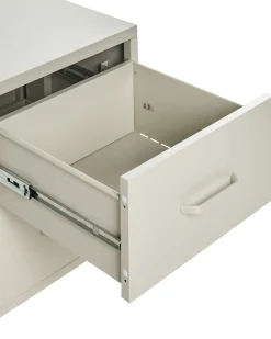 Clearance Szafka nocna 2 szuflady MALAVI Metal Jasno Wszystkie Stoły|Wszystko Do Przechowywania
