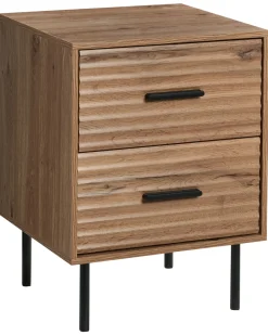 Best Szafka nocna 2 szuflady WALGETT Jasno Wszystkie Stoły|Wszystkie Stoły