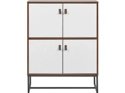 Clearance NUEVA Ciemny brąz/ biały Szafki I Komody|Szafki I Komody