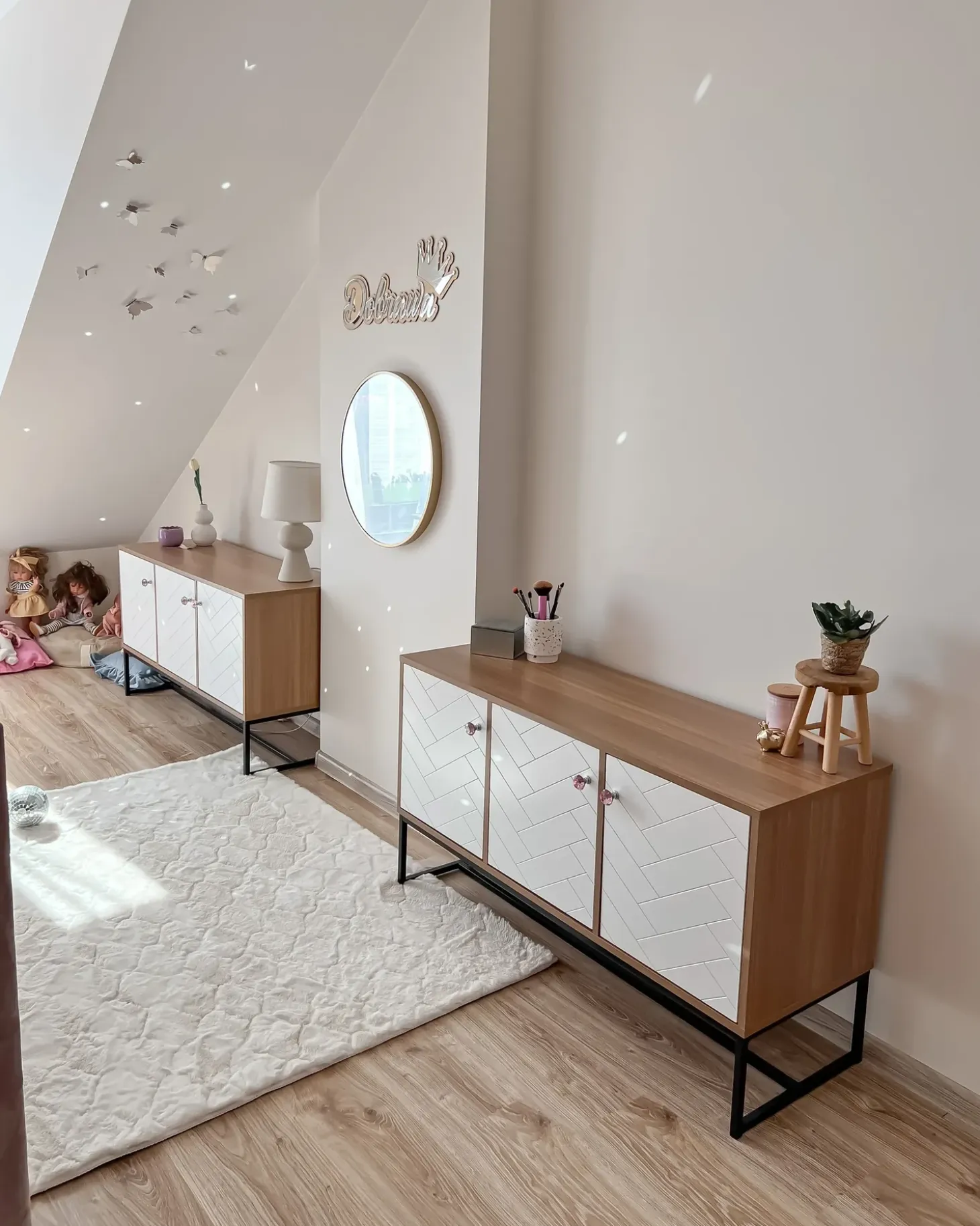Discount NUEVA Jasny brąz/ biały Szafki I Komody|Szafki I Komody