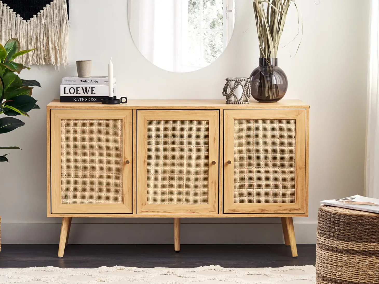 New PEROTE Rattan Jasnobrązowy Szafki I Komody|Szafki I Komody