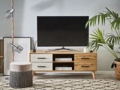 Clearance Szafka RTV FLORIDA Jasnobrązowy Szafki Rtv|Wszystko Do Przechowywania