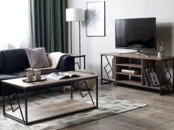 Outlet FORRES Brązowy/ czarny Szafki Rtv|Wszystko Do Przechowywania