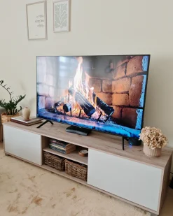 Hot Szafka RTV LINCOLN Brązowy/ biały Szafki Rtv|Wszystko Do Przechowywania
