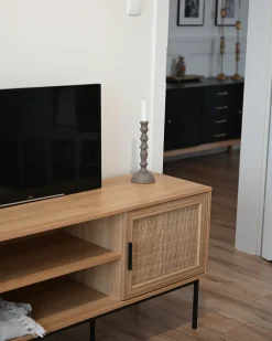Online Szafka RTV PASCO Rattan Jasnobrązowy Szafki Rtv|Wszystko Do Przechowywania