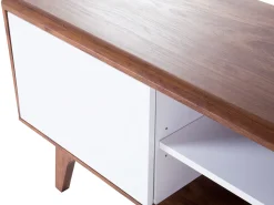 Best Szafka RTV ROCHESTER Brązowy/ biały Szafki Rtv|Wszystko Do Przechowywania