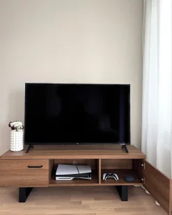 TIMBER Ciemnobrązowy Szafki Rtv|Wszystko Do Przechowywania