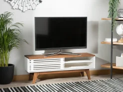 Outlet Szafka RTV TOLEDO II Brązowy/ Szafki Rtv|Wszystko Do Przechowywania