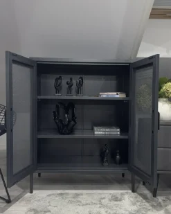 Clearance Szafka WAKATIPU Metal Szafki I Komody|Szafki I Komody