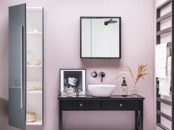 Clearance Szafka wisząca łazienkowa MATARO 40 cm Szary Wszystko Do Przechowywania W Łazience|Szafki Łazienkowe