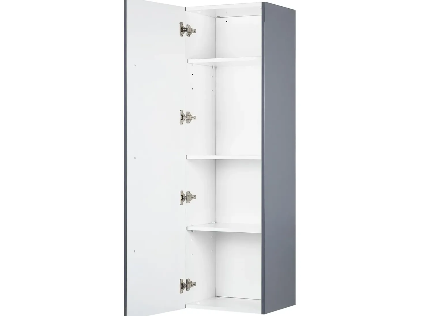 Clearance Szafka wisząca łazienkowa MATARO 40 cm Szary Wszystko Do Przechowywania W Łazience|Szafki Łazienkowe