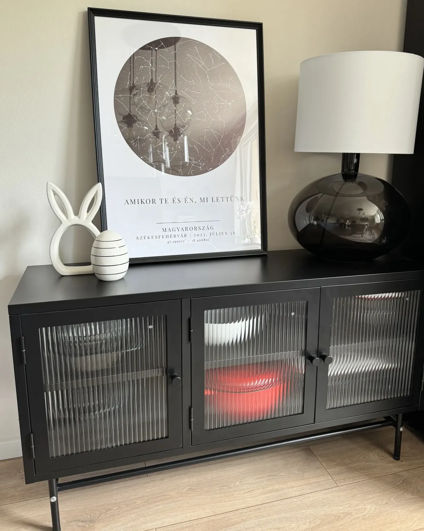 Clearance Szafka ze szklanymi drzwiami DEVON Metal 115 cm Wszystko Do Przechowywania W Kuchni|Wszystko Do Przechowywania