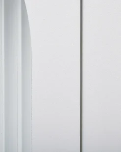 Outlet Szafka ze szklanymi drzwiami SARRE Metal 90 cm Biały Wszystko Do Przechowywania W Kuchni|Wszystko Do Przechowywania