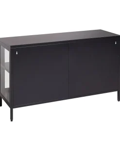 New Szafka ze szklanymi drzwiami NEWPORT Metal 115 cm Wszystko Do Przechowywania W Kuchni|Wszystko Do Przechowywania