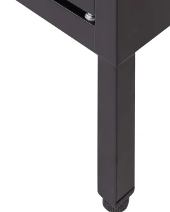 New Szafka ze szklanymi drzwiami NEWPORT Metal 115 cm Wszystko Do Przechowywania W Kuchni|Wszystko Do Przechowywania