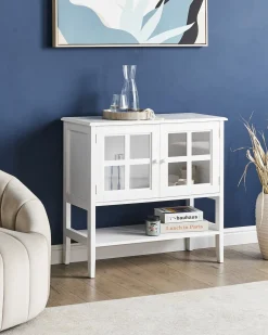 Clearance Szafka ze szklanymi drzwiami z półką INLET 80 cm Wszystko Do Przechowywania W Kuchni|Wszystko Do Przechowywania