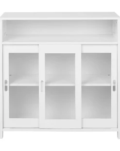 Clearance Szafka ze szklanymi drzwiami CRABTREE 86 cm Wszystko Do Przechowywania W Kuchni|Wszystko Do Przechowywania