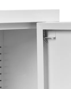 Discount Szafka ze szklanymi drzwiami ESHOLT Metal 80 cm Wszystko Do Przechowywania W Kuchni|Wszystko Do Przechowywania