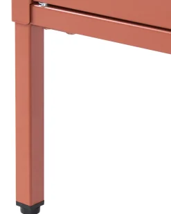 Online Szafka ze szklanymi drzwiami LERRYN Metal 90 cm Złoty brąz Wszystko Do Przechowywania W Kuchni|Wszystko Do Przechowywania