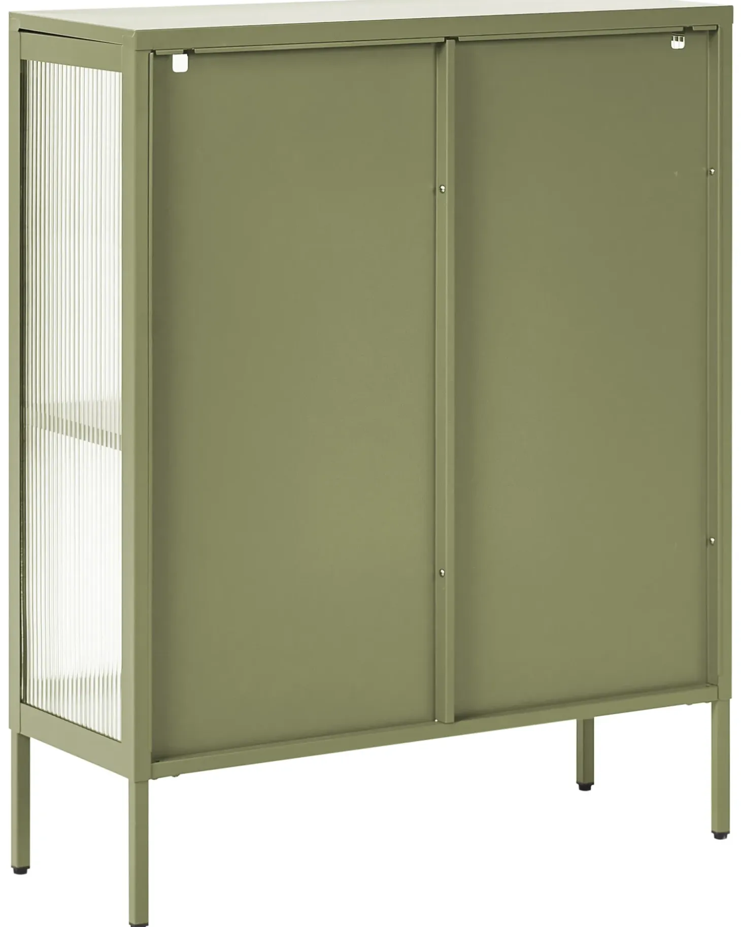Outlet Szafka ze szklanymi drzwiami SARRE Metal 90 cm Wszystko Do Przechowywania W Kuchni|Wszystko Do Przechowywania