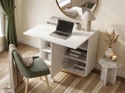 Discount Szafka z funkcją biurka FLOMOT Biały 80 cm 40/80 cm Składane Dzieci Wszystkie Biurka|Biurka Domowe