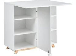 Discount Szafka z funkcją biurka FLOMOT Biały 80 cm 40/80 cm Składane Dzieci Wszystkie Biurka|Biurka Domowe