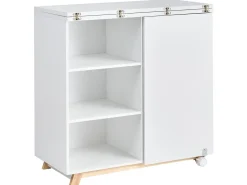 Discount Szafka z funkcją biurka FLOMOT Biały 80 cm 40/80 cm Składane Dzieci Wszystkie Biurka|Biurka Domowe