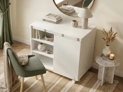 Discount Szafka z funkcją biurka FLOMOT Biały 80 cm 40/80 cm Składane Dzieci Wszystkie Biurka|Biurka Domowe