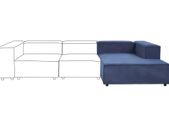 Clearance ARDAL Sztruks Ciemnoniebieski Szezlongi|Sofy Modułowe