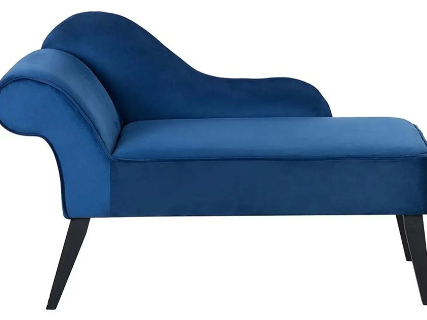 Clearance BIARRITZ Welur Granatowy Szezlongi|Wszystkie Sofy