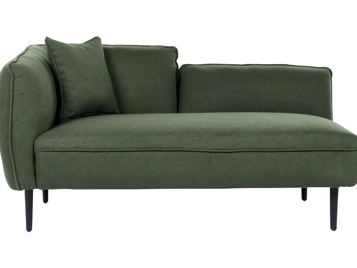 Clearance Szezlong CHEVANNES Boucle Ciemnozielony Szezlongi|Wszystkie Sofy