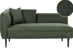 Clearance Szezlong CHEVANNES Boucle Ciemnozielony Szezlongi|Wszystkie Sofy