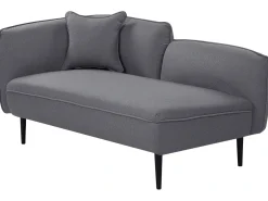 Sale Szezlong CHEVANNES Boucle Ciemnoszary Szezlongi|Wszystkie Sofy