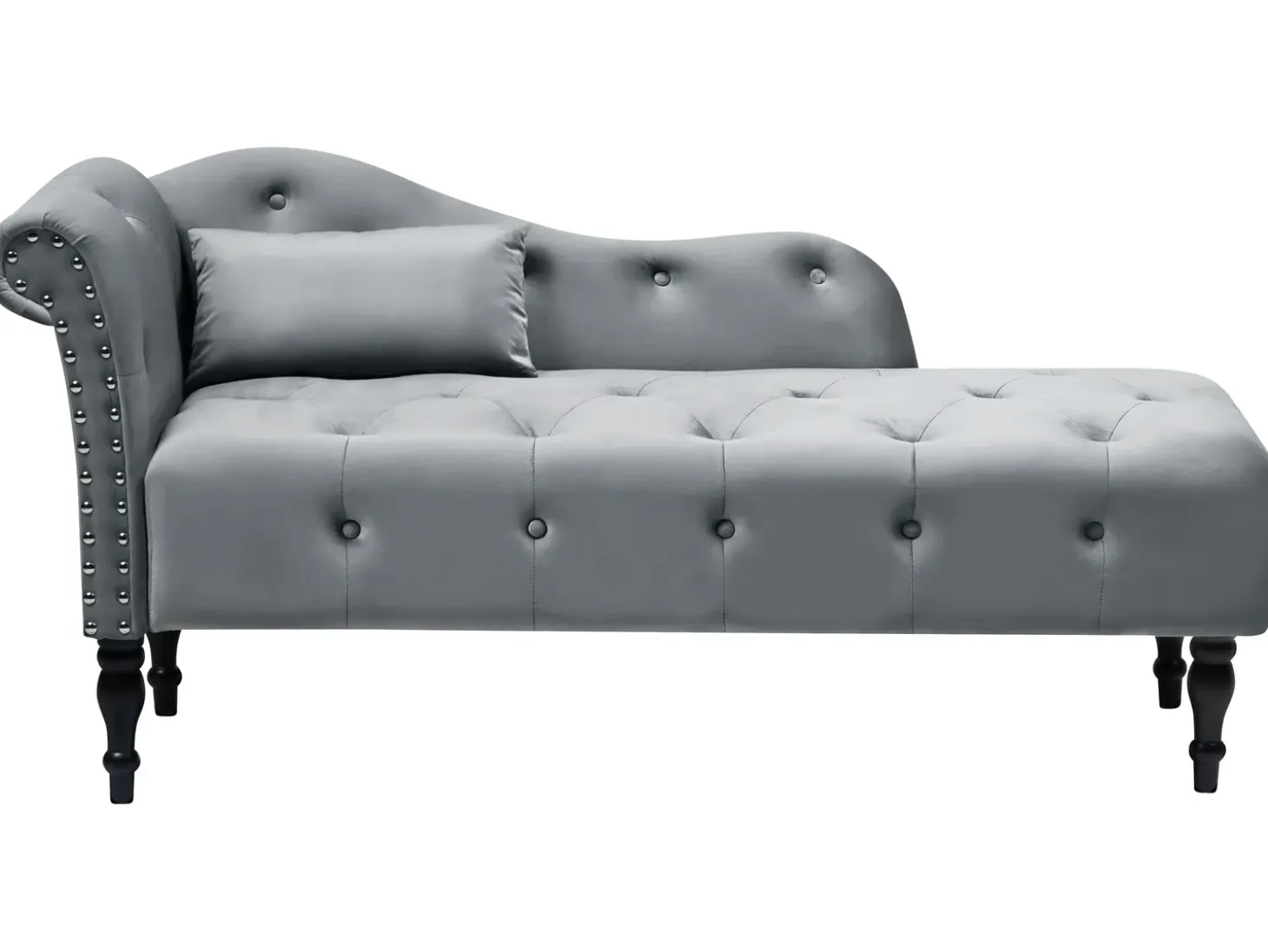 Online Szezlong IVRY Welur Szary Szezlongi|Wszystkie Sofy