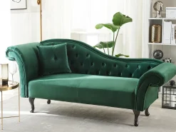 Szezlong LATTES Welur Ciemno Szezlongi|Wszystkie Sofy