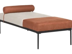 Hot MALMOS Len syntetyczny Złoty brąz Szezlongi|Kolekcje Sof