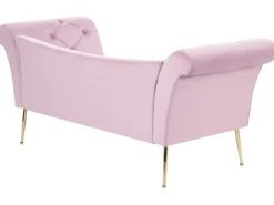 Discount Szezlong NANTILLY Welur Jasno Szezlongi|Wszystkie Sofy
